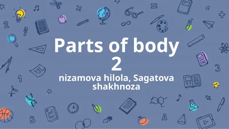 Parts of body 2nizamovahilola, Sagatovashakhnoza