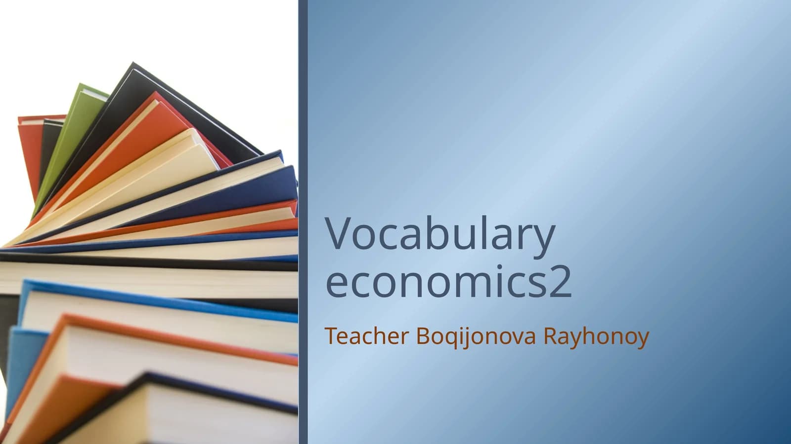 Vocabulary economics2
