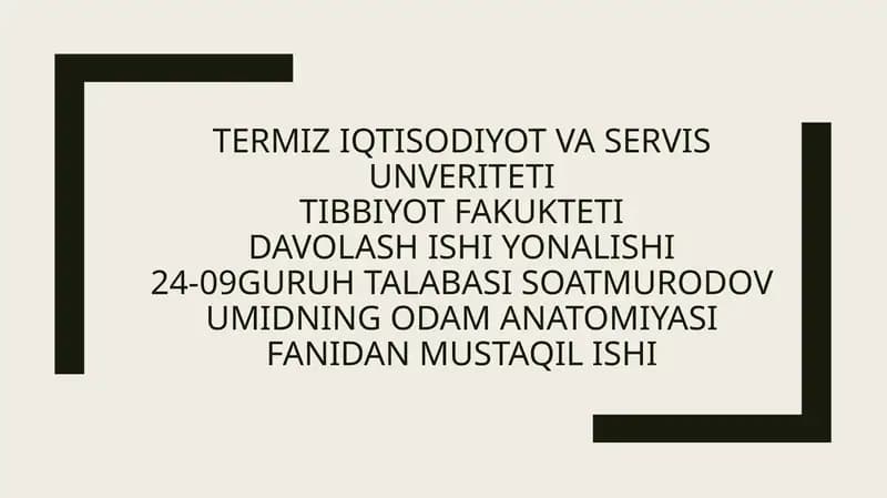 YON QORINCHALARNING VARIANT ANATOMIYASI KLINIK AHAMIYATI