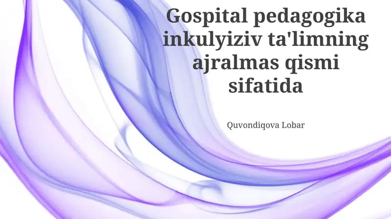 Kasalxona Pedagogikasi