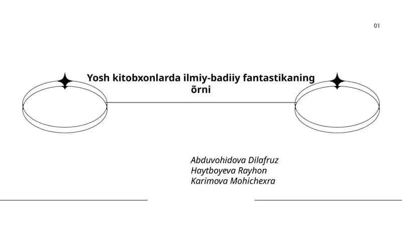 Yosh kitobxonlarda ilmiy-badiiy fantastikaning õrni