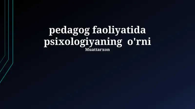 Pedagogik psixologiya praktikum kurslari
