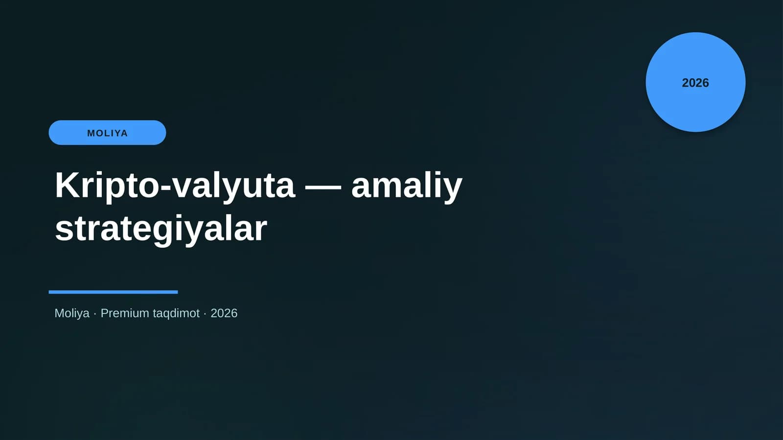 Kripto-valyuta — amaliy strategiyalar