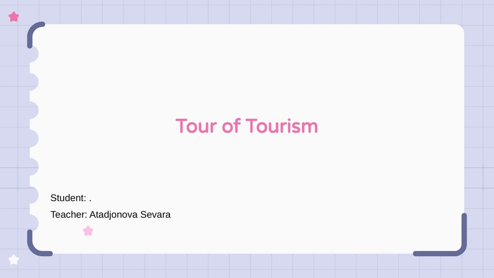 Tour of Tourism