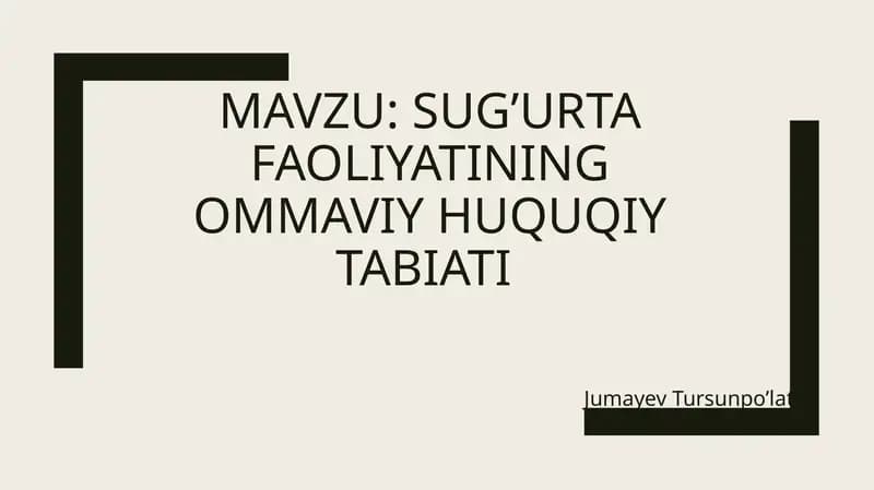 sug’urtafaoliyatiningommaviyhuquqiytabiati