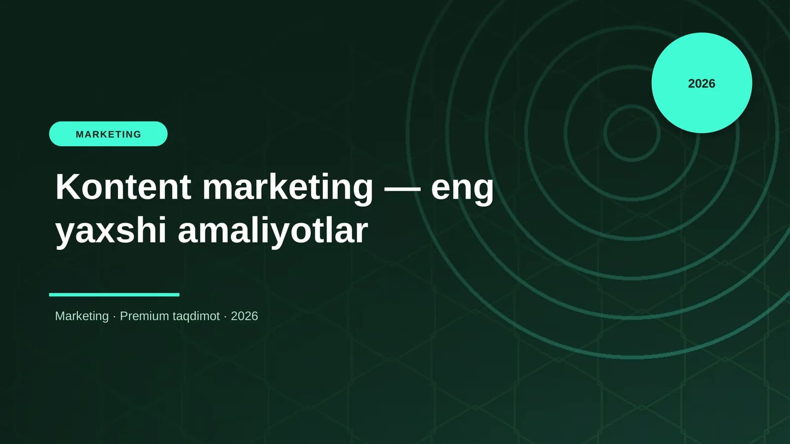 Kontent marketing — eng yaxshi amaliyotlar