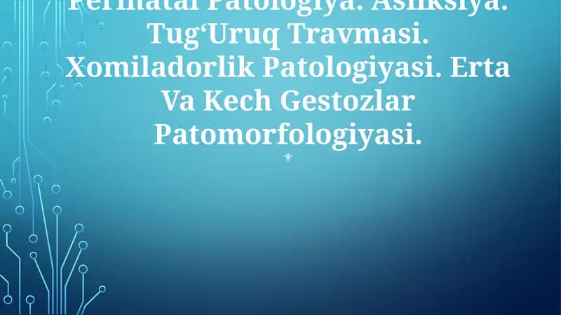 Perinatal Patologiya
