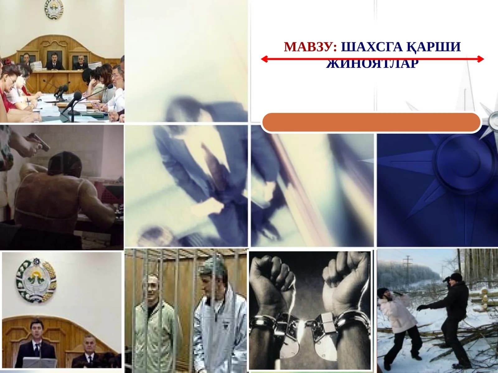 ШАХСГА ҚАРШИ ЖИНОЯТЛАР