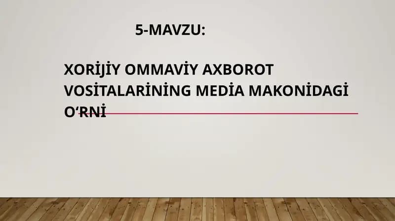 Ommaviy axborot vositalari
