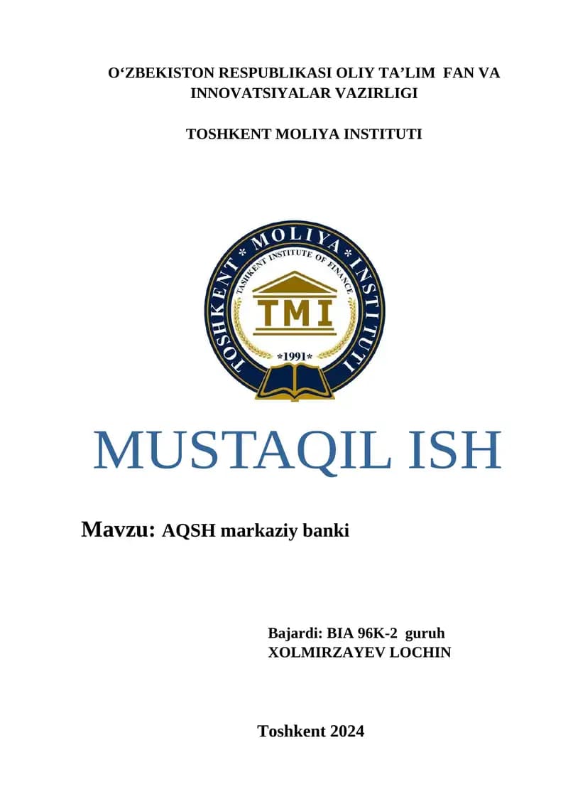 AQSH markaziy banki