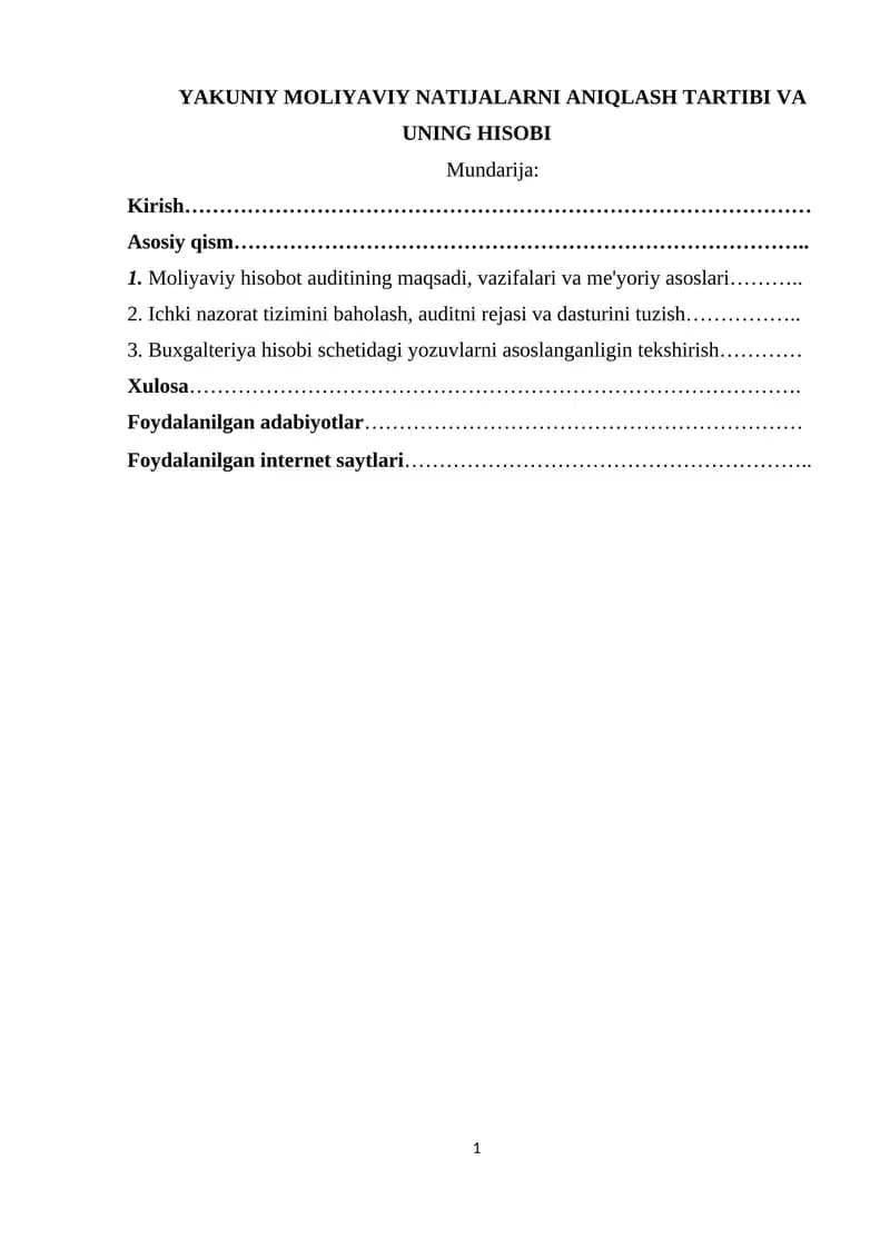 Mavzuning dolzarbligi