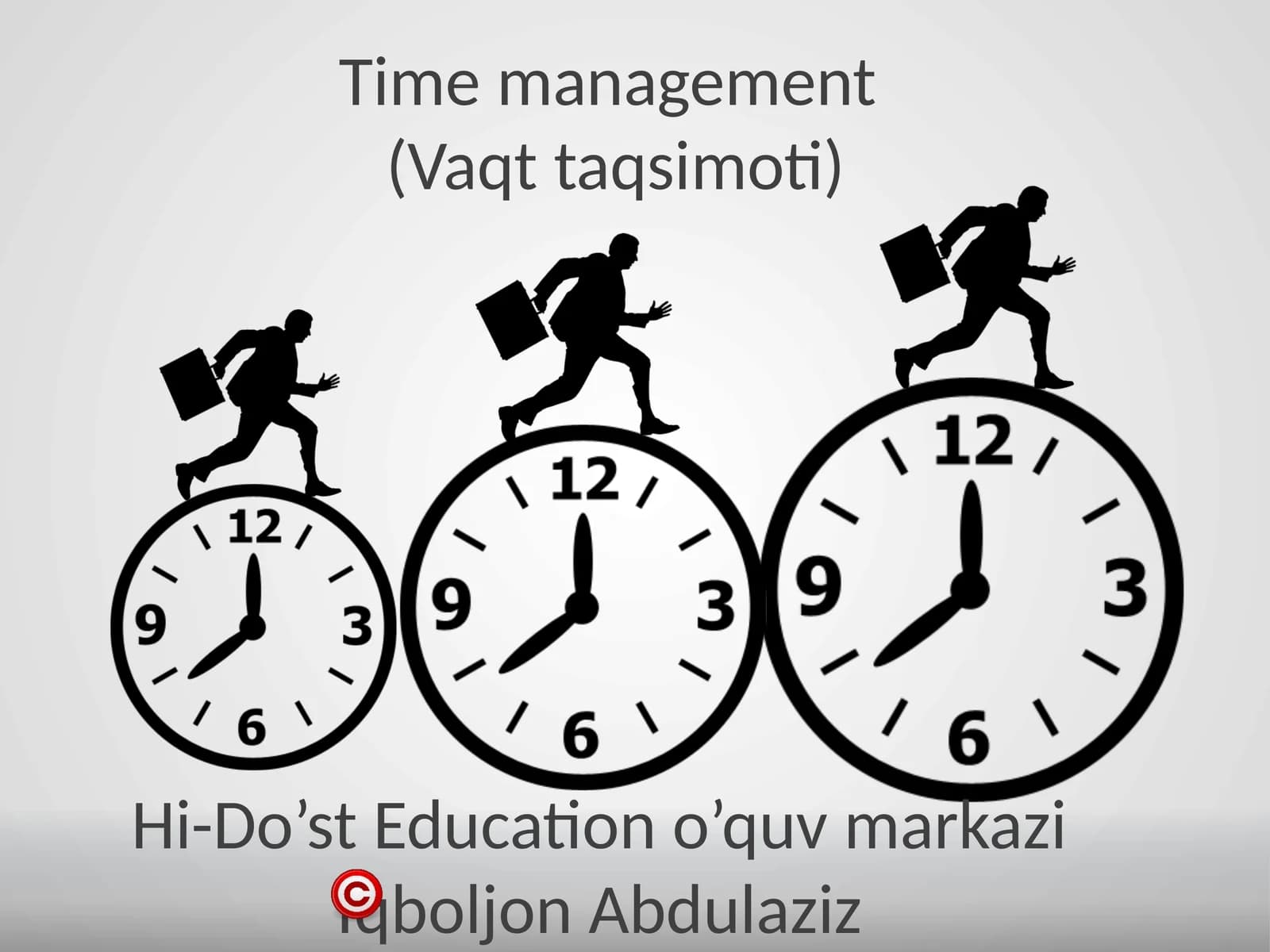 Vaqt taqsimoti (Time management)