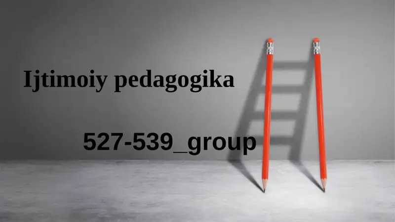 Xorijda ijtimoiypedagogika