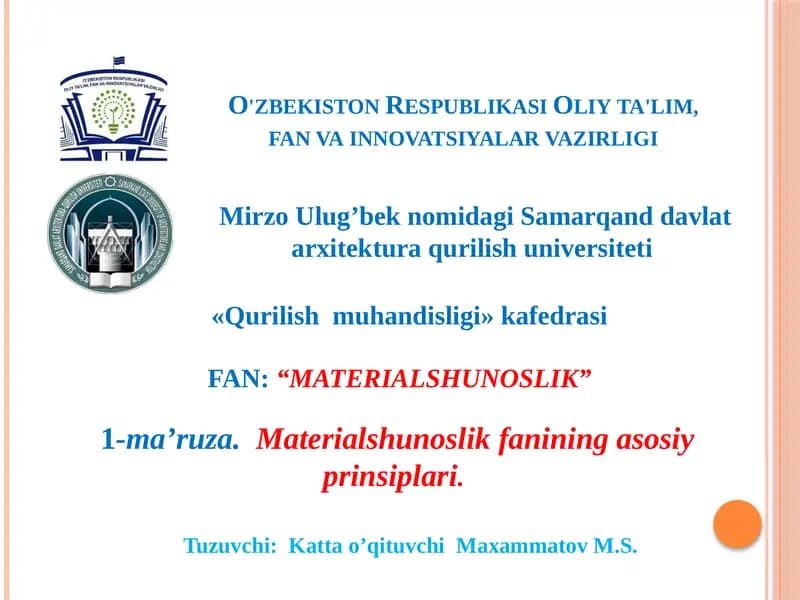 MATERIALSHUNOSLIK
