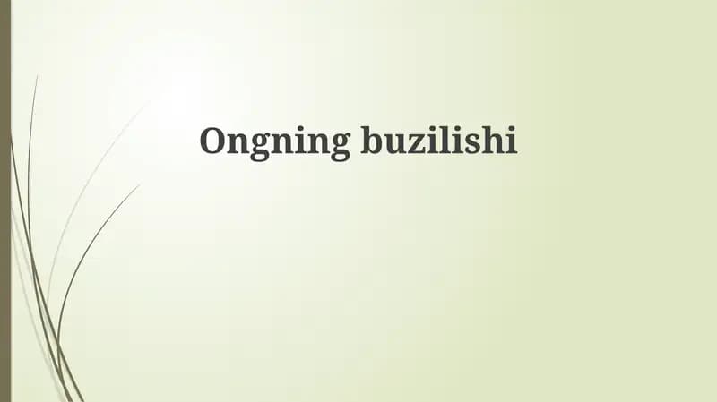 Eshitish qobiliyatining buzilishi