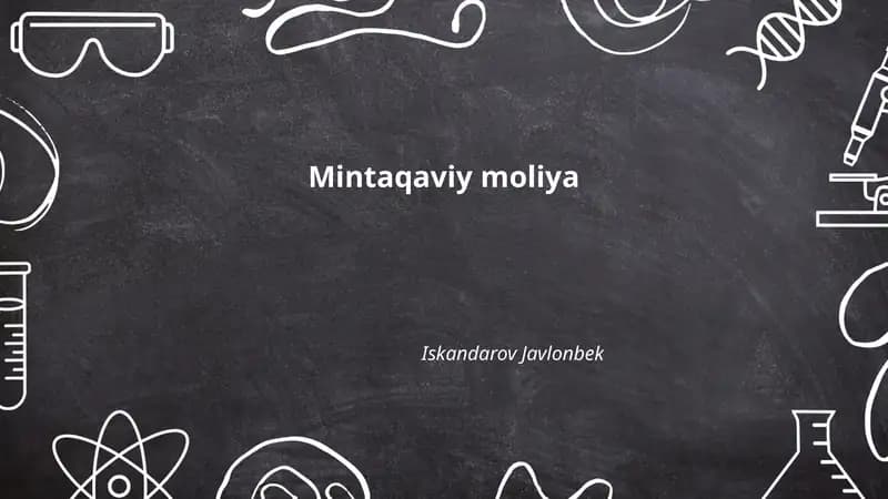 Mintaqaviy moliya