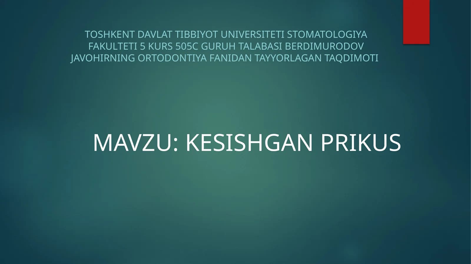 KESISHGAN PRIKUS