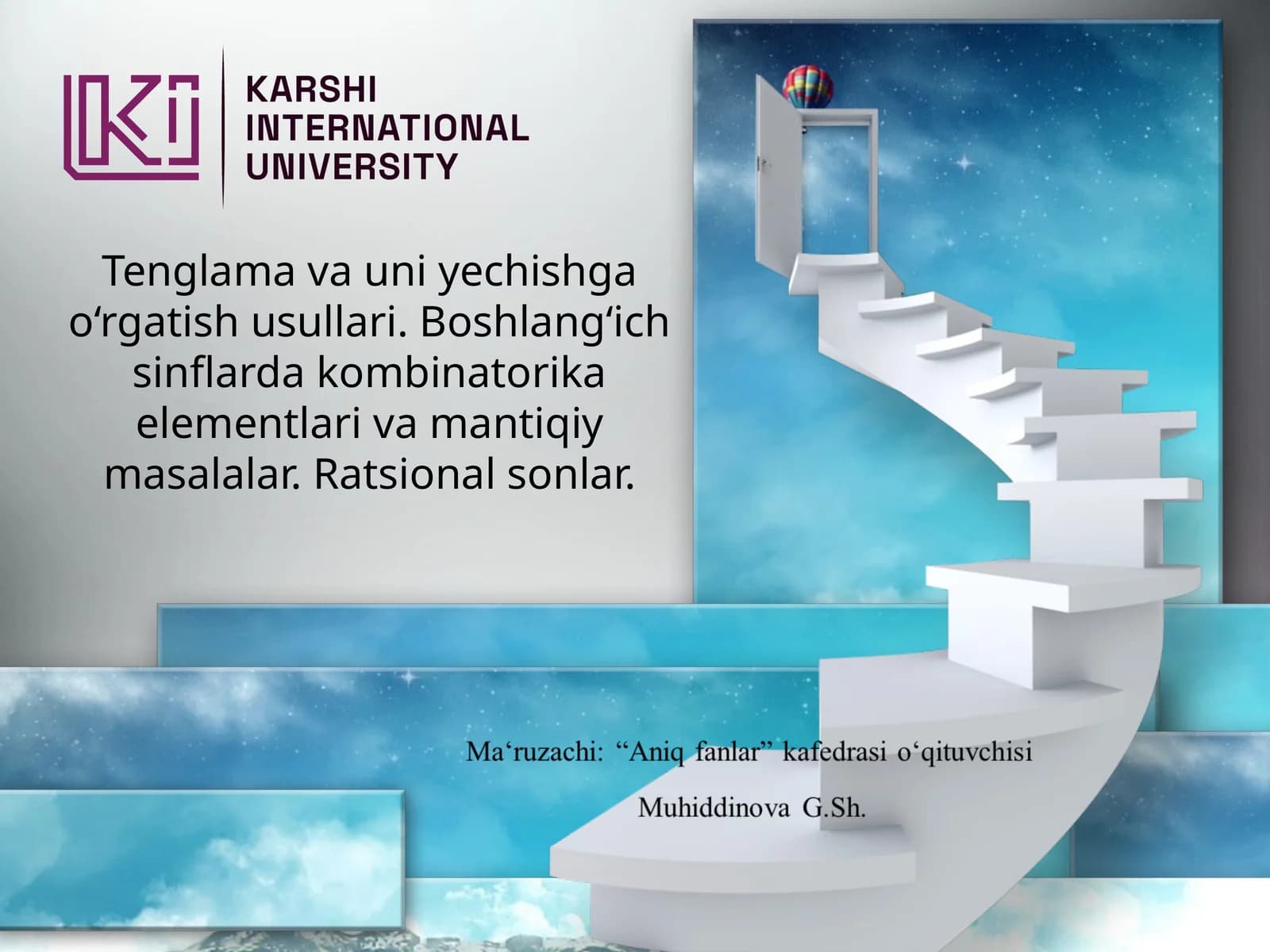 Tenglamavauniyechishgao‘rgatishusullari