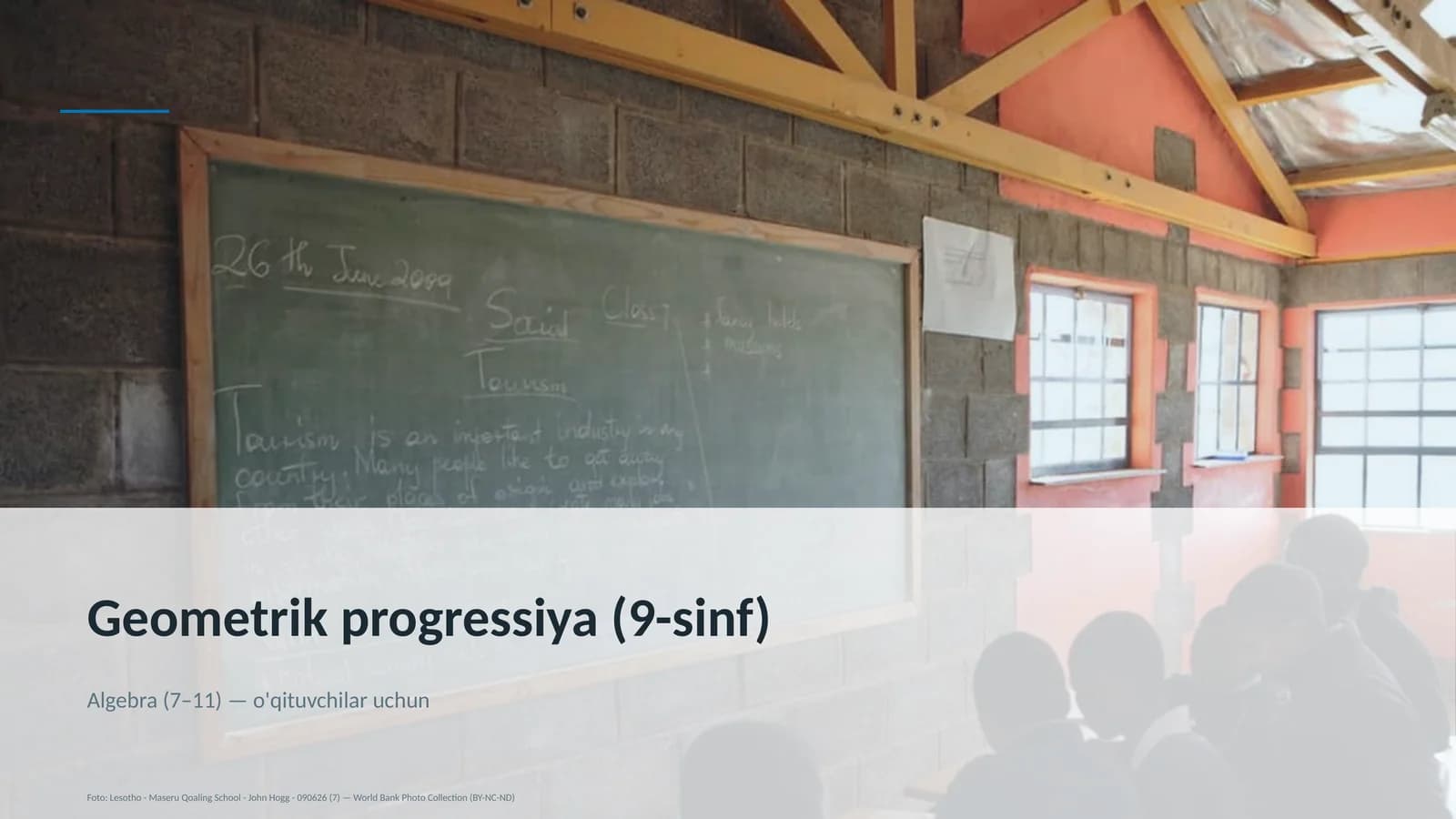 Geometrik progressiya (9-sinf)