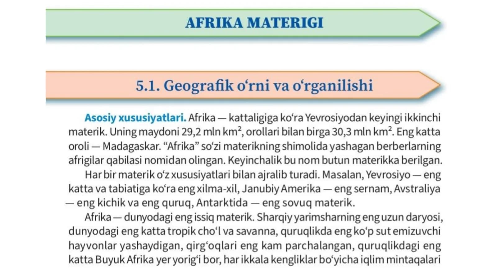 Afrika materigi