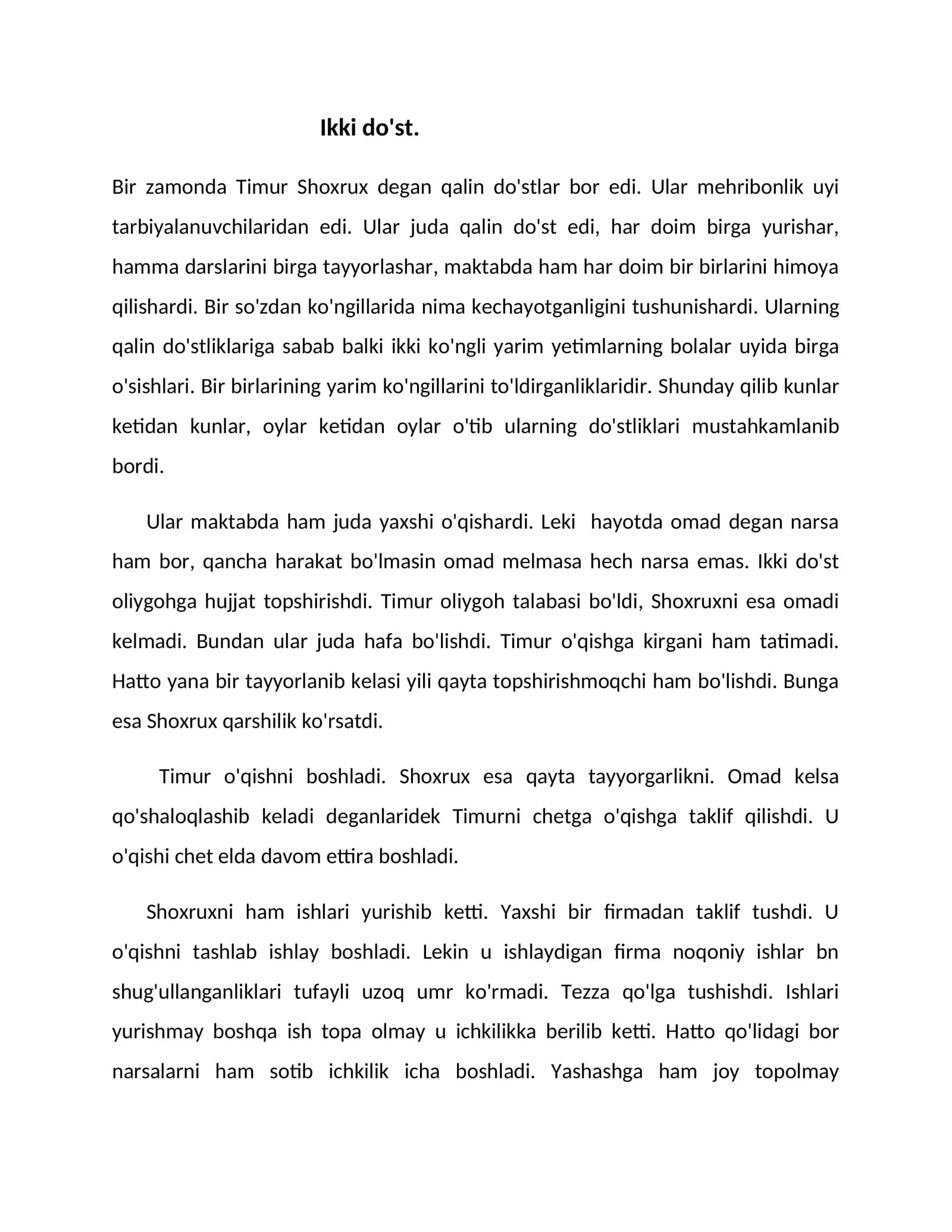 Ikki do'st