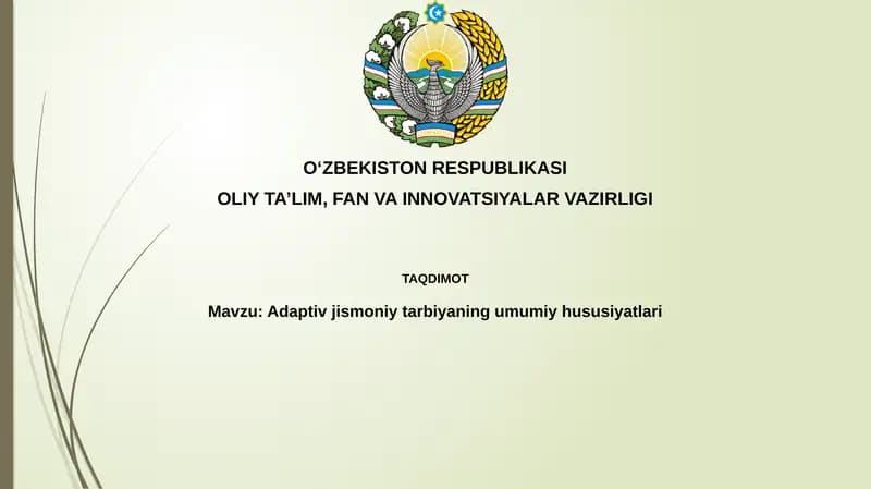 Adaptiv jismoniy tarbiya