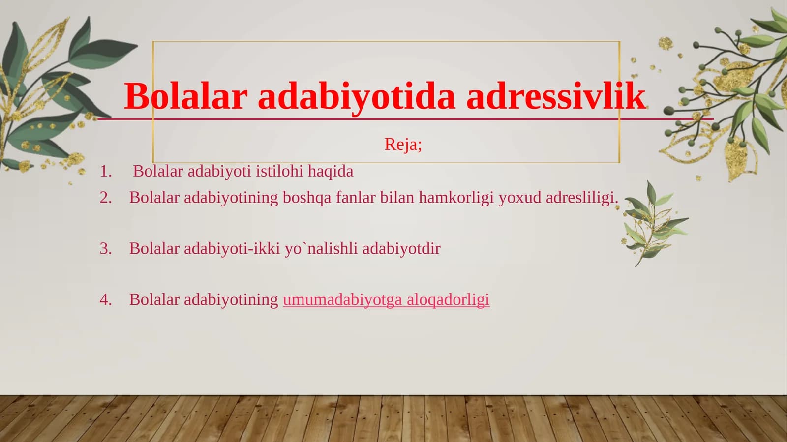 Bolalar adabiyotida adressivlik