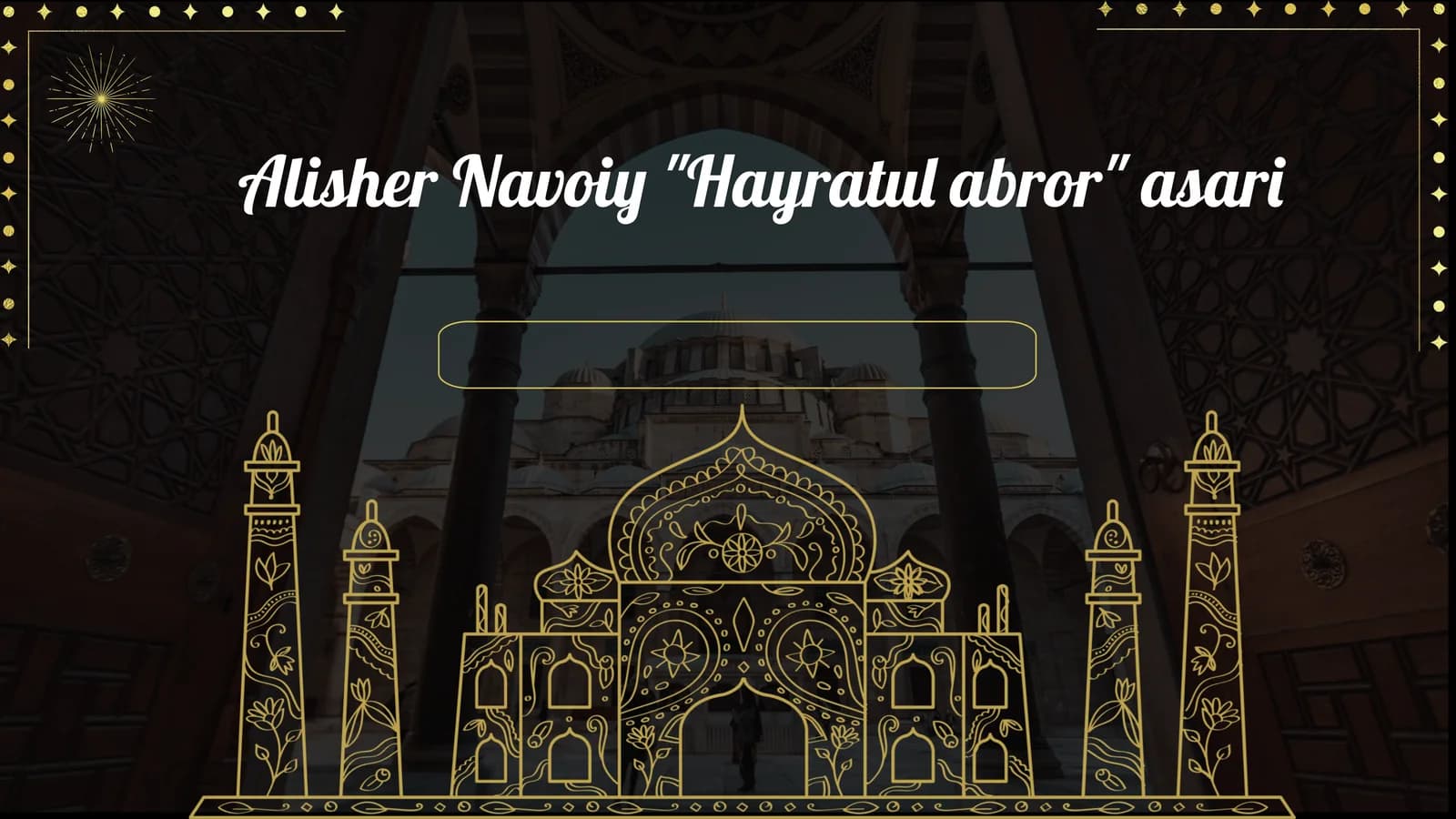 Alisher Navoiy Hayratul abror asari