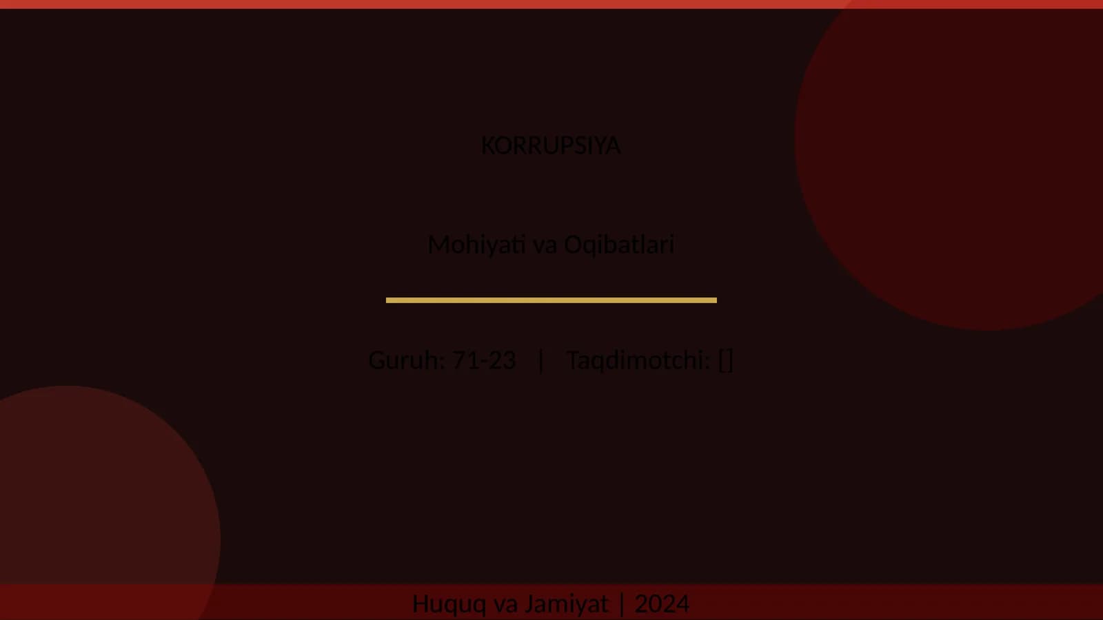 KORRUPSIYA