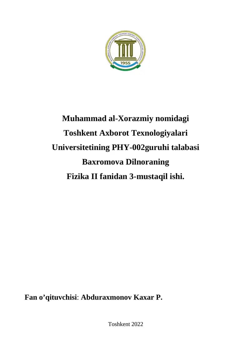 Erkin atomlarning energetik sathlari