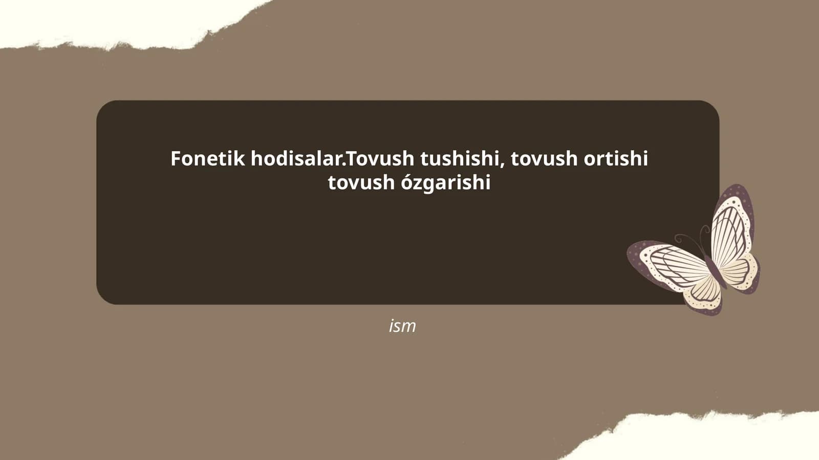 Tovush tushishi