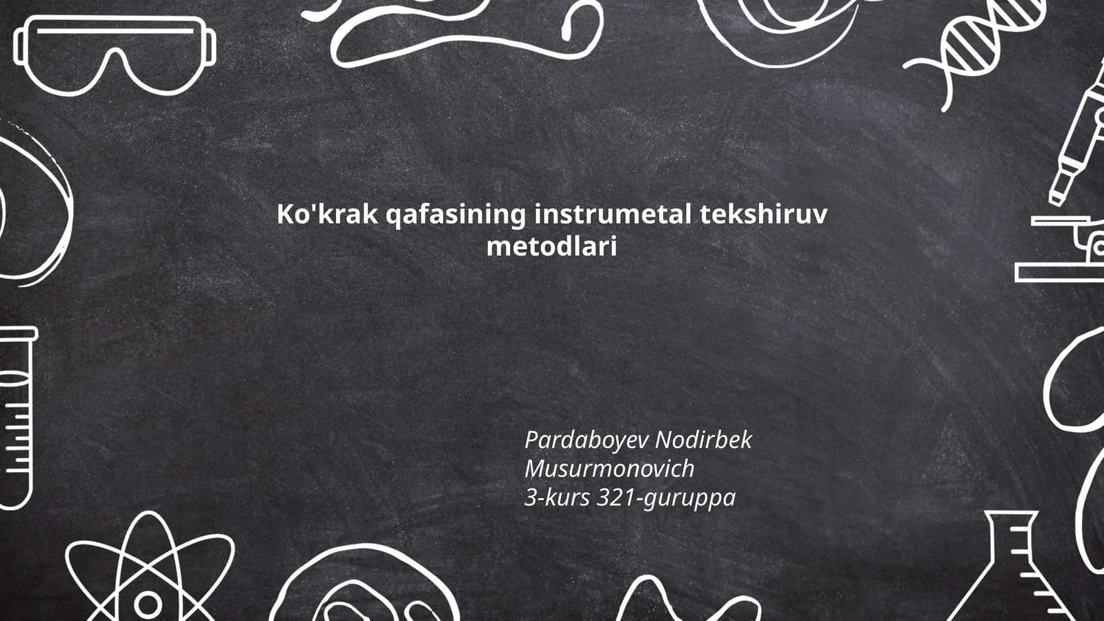 Ko'krak qafasining instrumetal tekshiruv metodlari