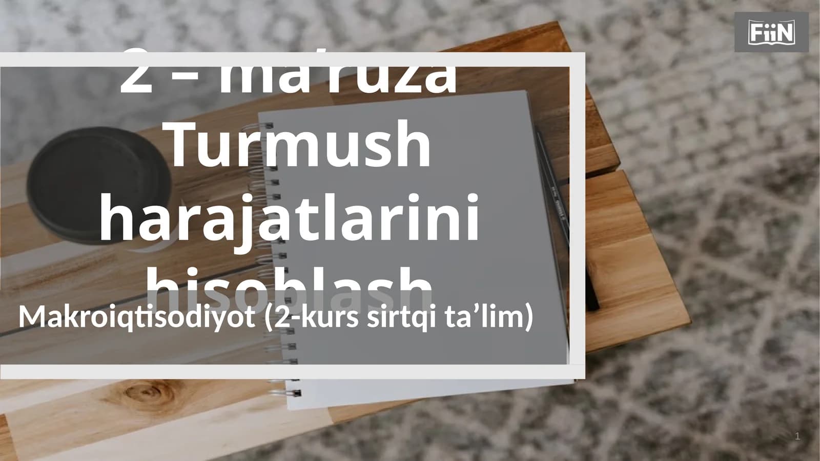 Turmush harajatlari hisoblash
