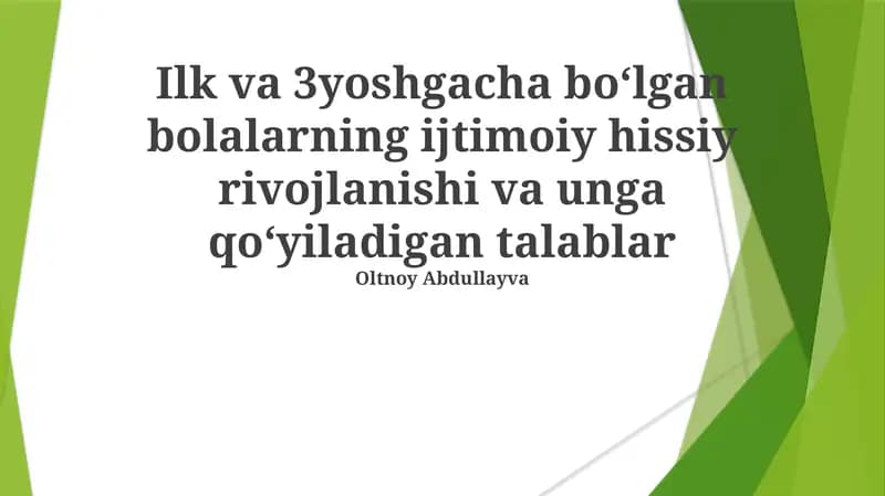 Ijtimoiy hissiy rivojlanish