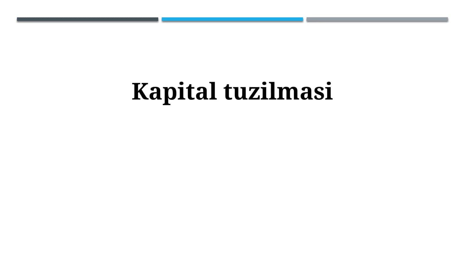 Kapital tuzilmasi