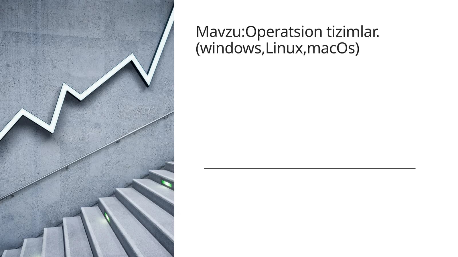 Operatsion tizimlar.(windows,Linux,macOs)