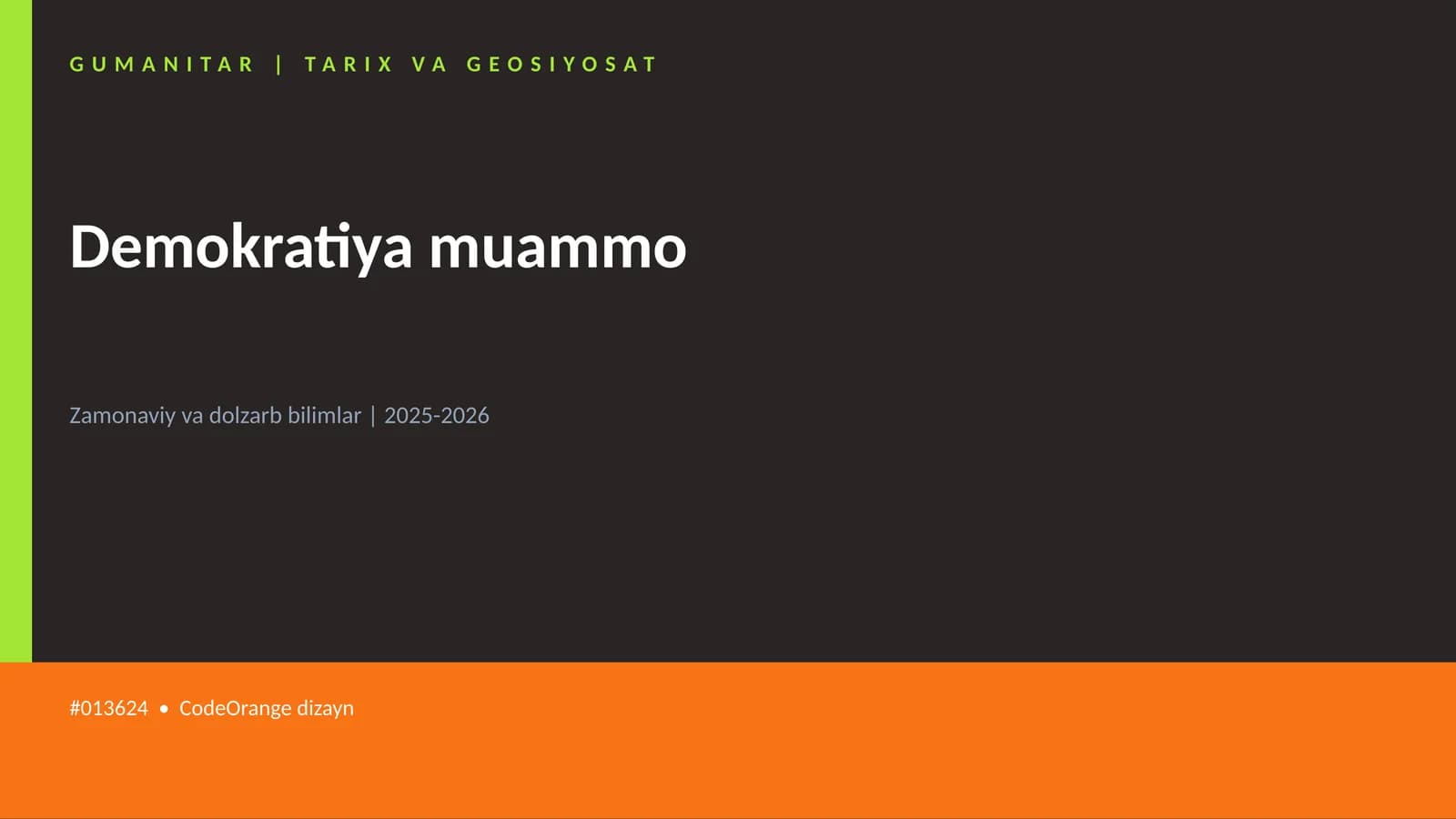 Demokratiya muammo