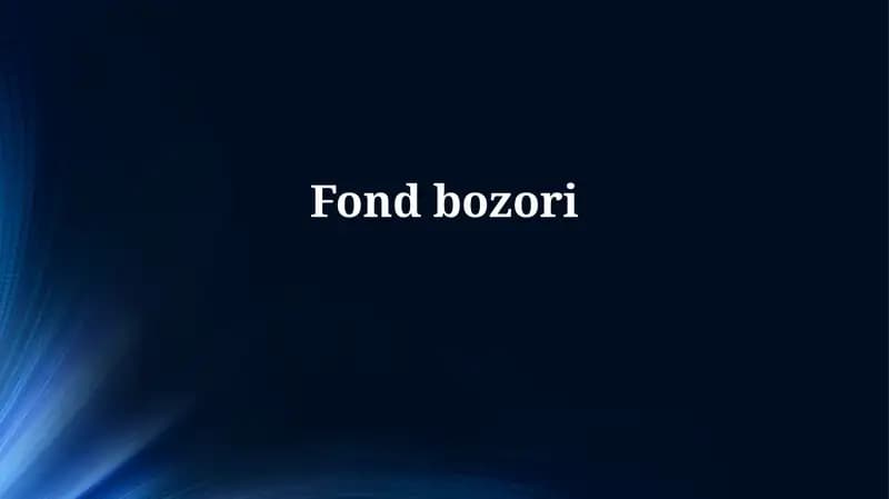 Fond bozori