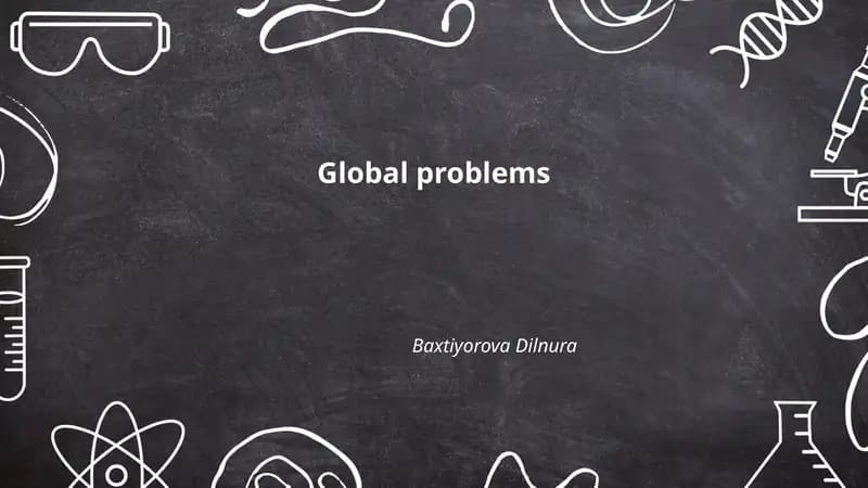 Global problems
