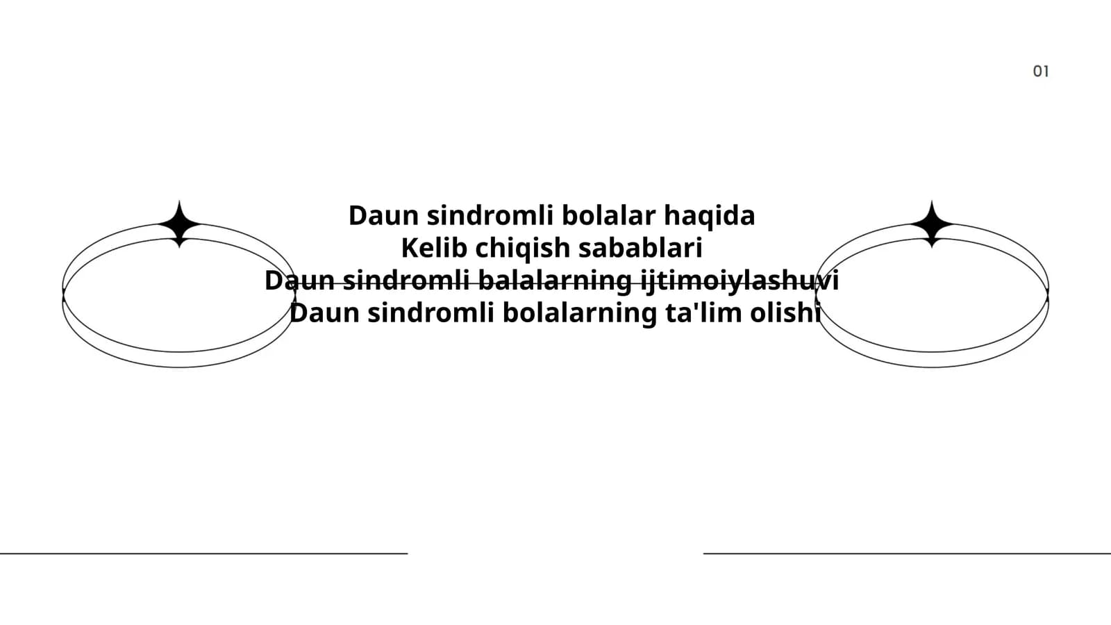 Daun sindromli bolalar haqida