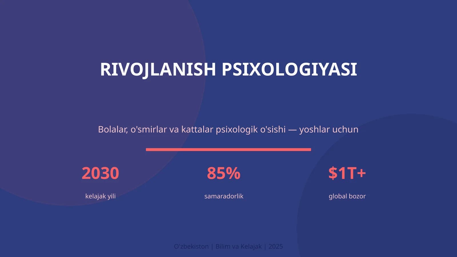 RIVOJLANISH PSIXOLOGIYASI