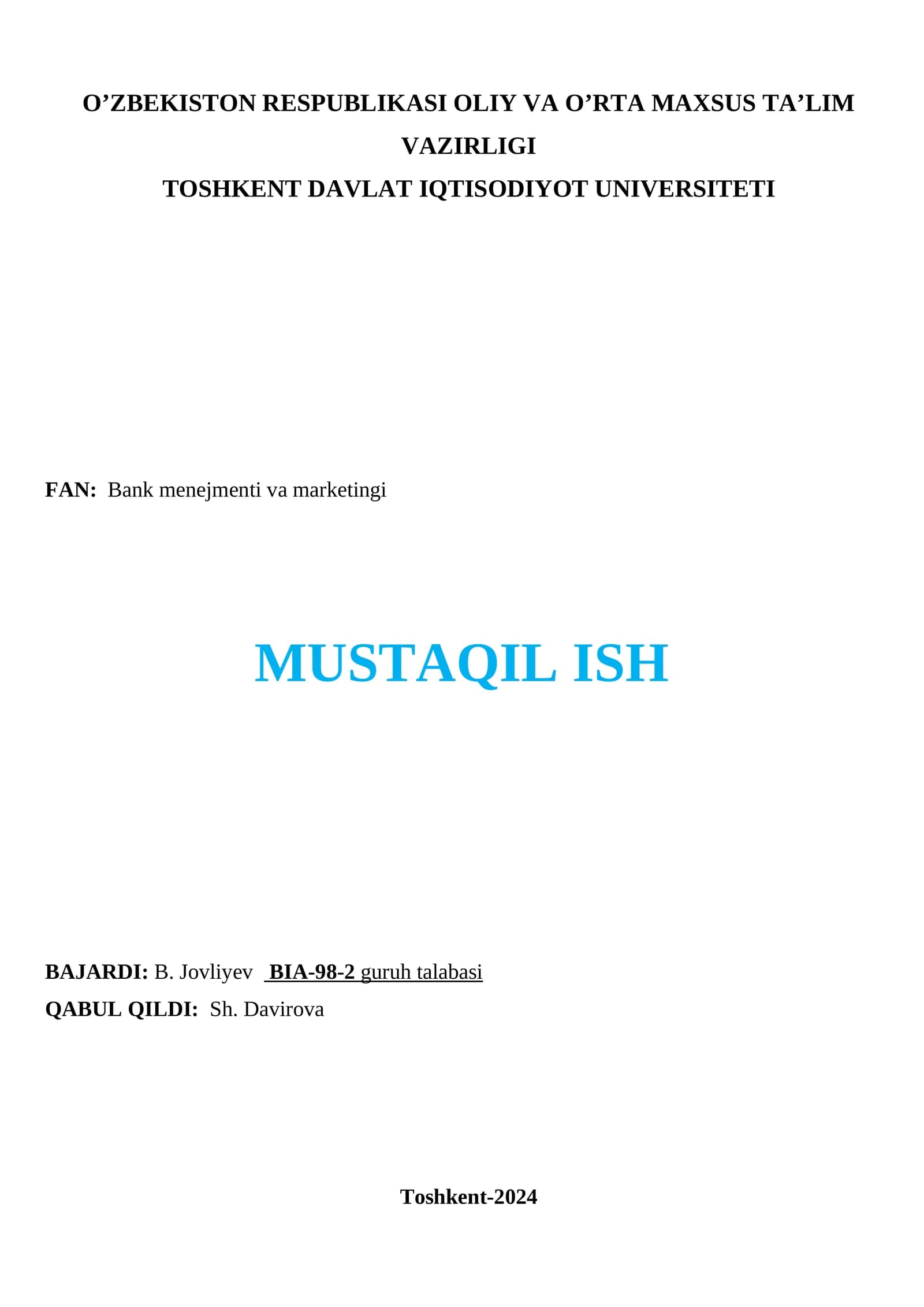 Tashkiliy tuzilma