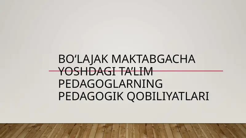 Ta‘lim pedagoglarningpedagogik qobiliyatlari