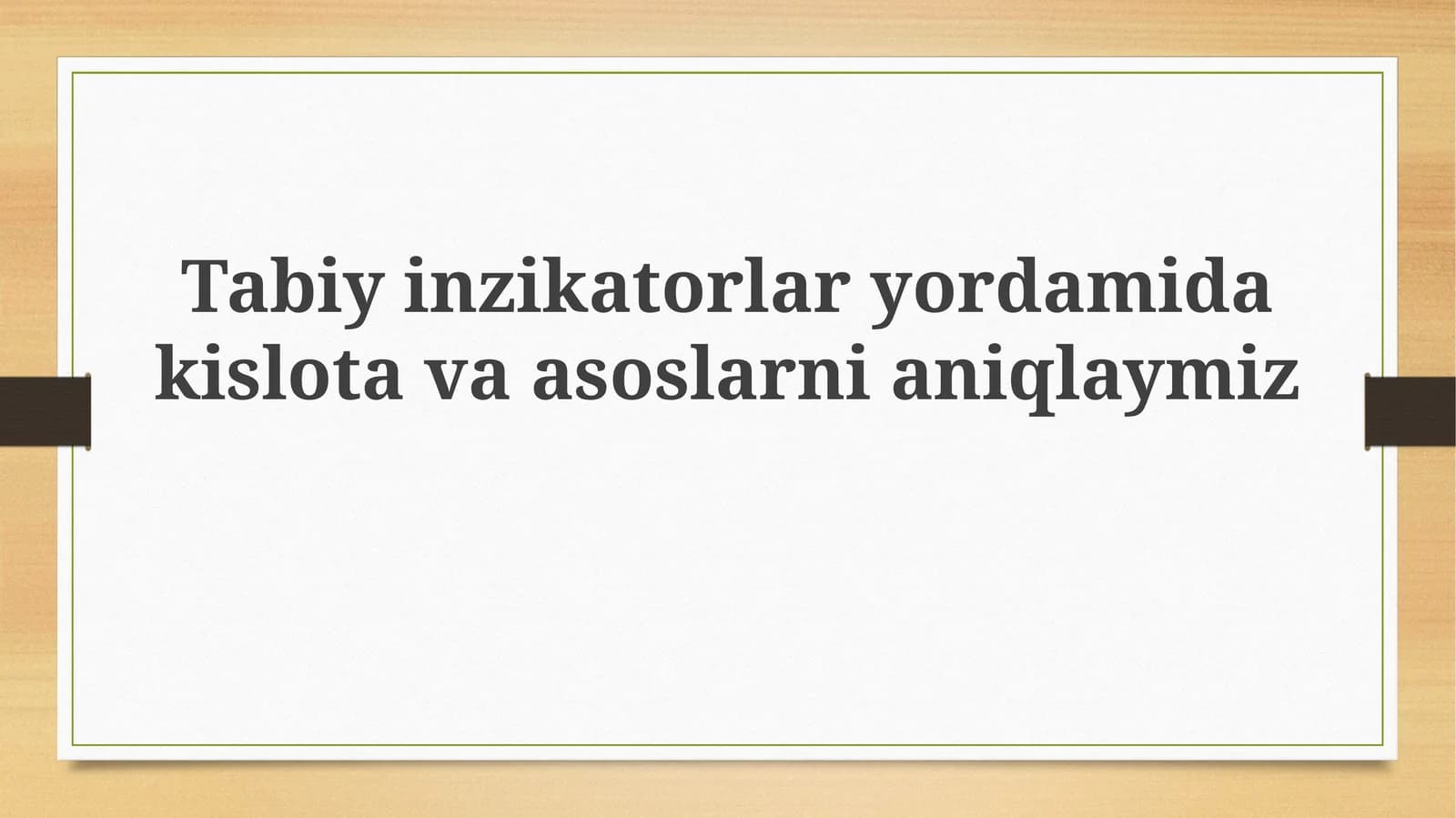 Tabiy indikatorlar: Ta'rif va xususiyatlar