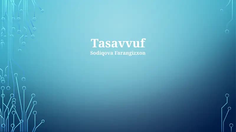 Tasavvuf