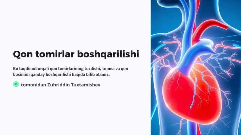 Qon tomirlar boshqarilishi