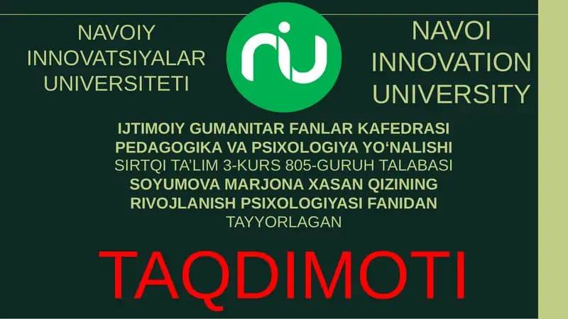 NAVOIY INNOVATSIYALAR UNIVERSITETI
