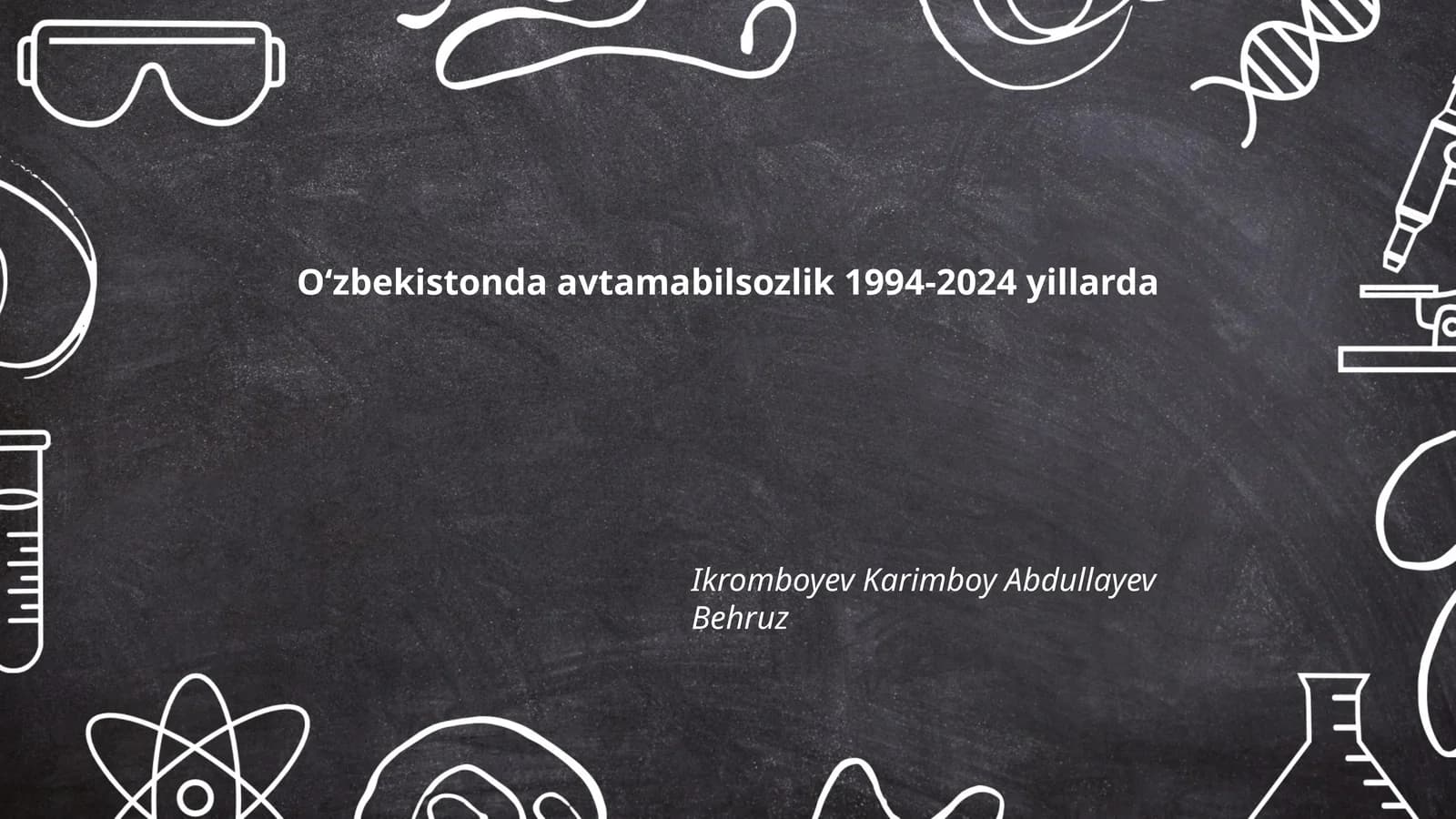 Oʻzbekistonda avtamabilsozlik 1994-2024 yillarda