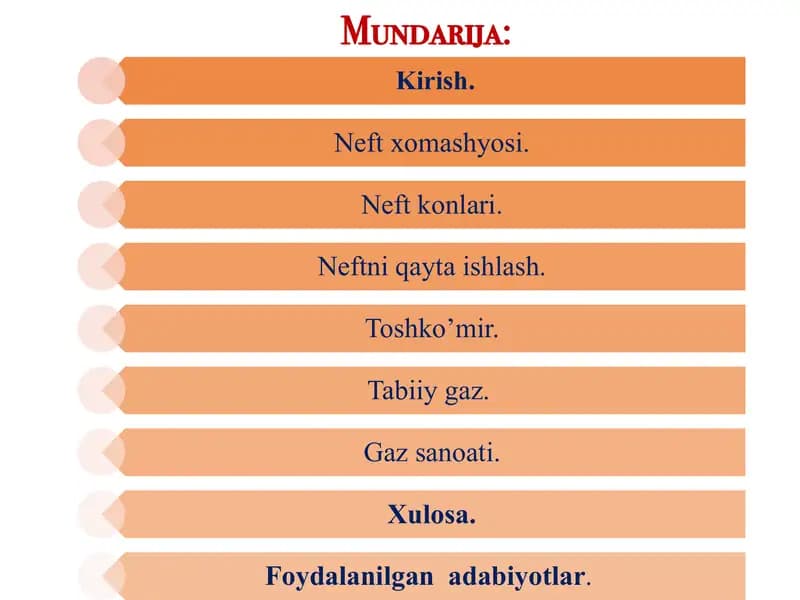 Tabiiy gazlar va ularning xom ashyo manbalari