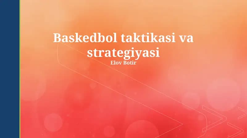 Baskedbol taktikasi va strategiyasi